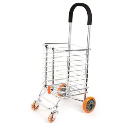 Sammenleggbar handlevogn i aluminium