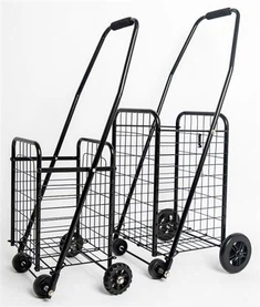Sammenleggbar handlevogn i metall